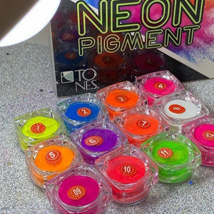 Neon Pure Pigment kit 12 jar/Set 1 gram